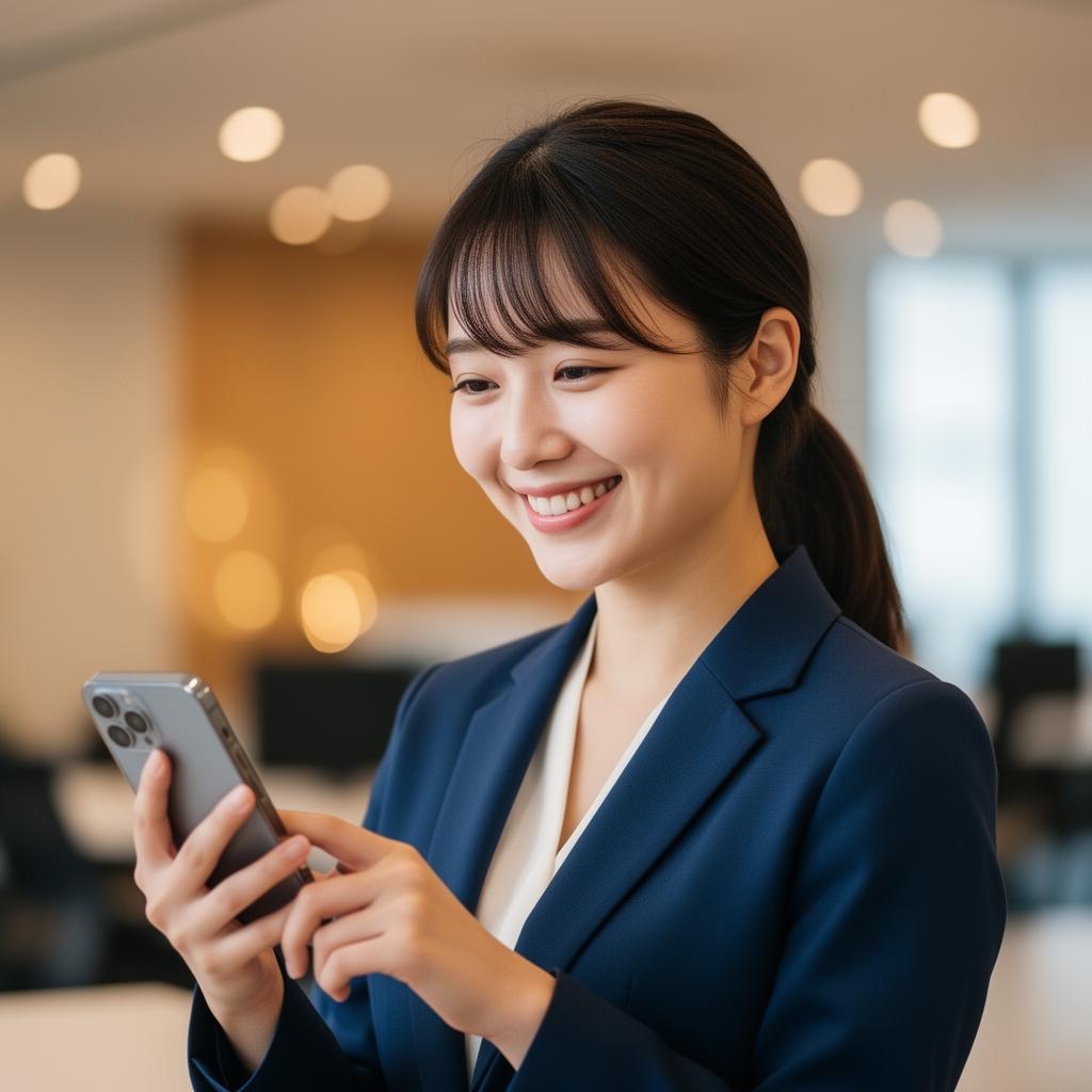 適職診断を受けるビジネスパーソン